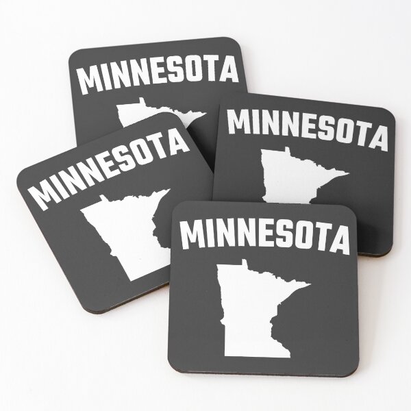 Item preview, Minnesota State Pride - Bold White Map Silhouette designed and sold by mashmosh.