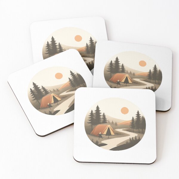 Item preview, Hiking Camp Circular Emblem designed and sold by Fernova.