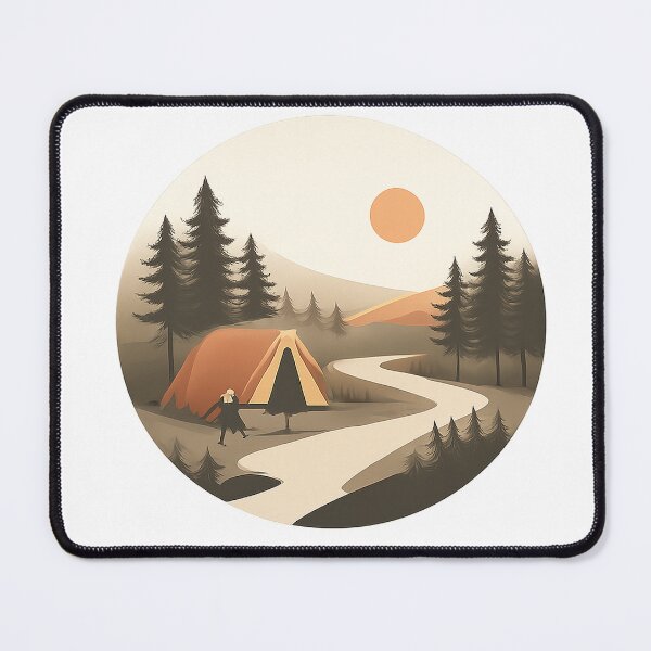 Item preview, Hiking Camp Circular Emblem designed and sold by Fernova.