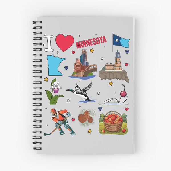 Item preview, Minnesota State Pride: Iconic Landmarks & Symbols Sticker Pack designed and sold by mashmosh.