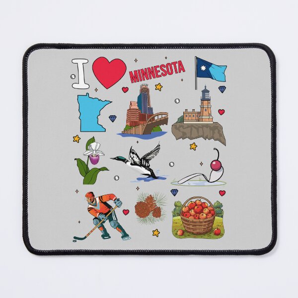 Item preview, Minnesota State Pride: Iconic Landmarks & Symbols Sticker Pack designed and sold by mashmosh.