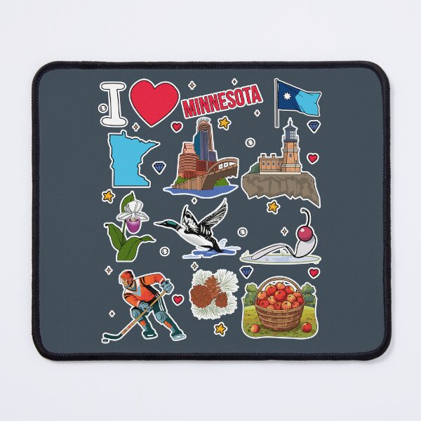 Item preview, Minnesota State Pride, Iconic Landmarks & Nature Sticker Pack designed and sold by mashmosh.