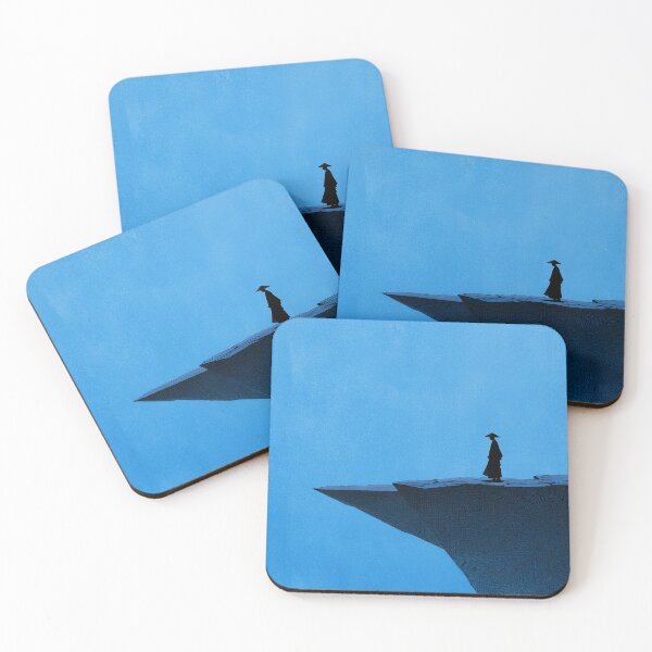Artikelvorschau, Minimalistische Wuxia-Landschaft in blauer Tinte entworfen und verkauft von R&B Art and design.