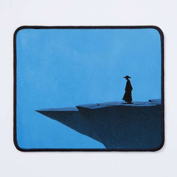Item preview, Minimalist Blue Ink Wuxia Landscape designed and sold by R&B Art and design.