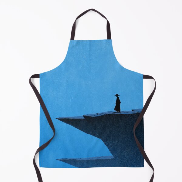 Item preview, Minimalist Blue Ink Wuxia Landscape designed and sold by R&B Art and design.