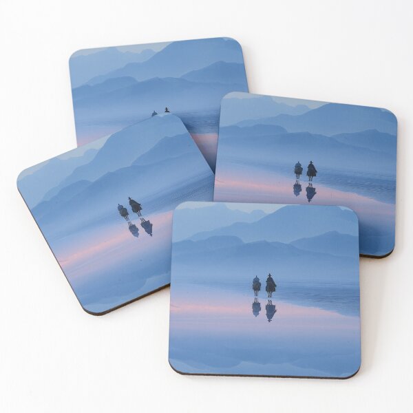 Item preview, Minimalist Blue Ink Wuxia Landscape designed and sold by R&B Art and design.