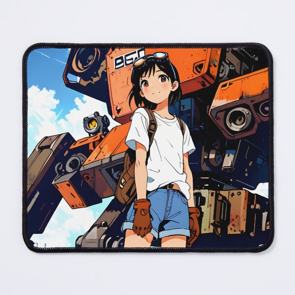 Item preview, KAI: Sunny Scavenger Backpack Stand | Cute Dieselpunk Anime Girl designed and sold by Sytrics.