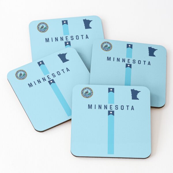 Item preview, Modern Minnesota Pride, The New North Star State Flag & Seal designed and sold by mashmosh.