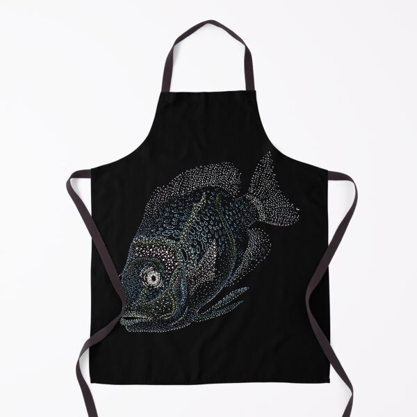 Item preview, Hand Drawn Psychedelic Fish - No AI! Illustrated on paper, scanned and printed designed and sold by jindots.