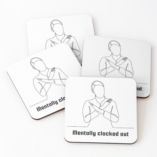 Item preview, Mentally Clocked Out – Burnout Culture Humor classic t-shirt designed and sold by PrintMod.