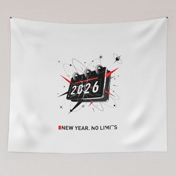 Item preview, Dynamic 2026 New Year Countdown - Cracked Calendar Sci-Fi Design designed and sold by lojadpop.