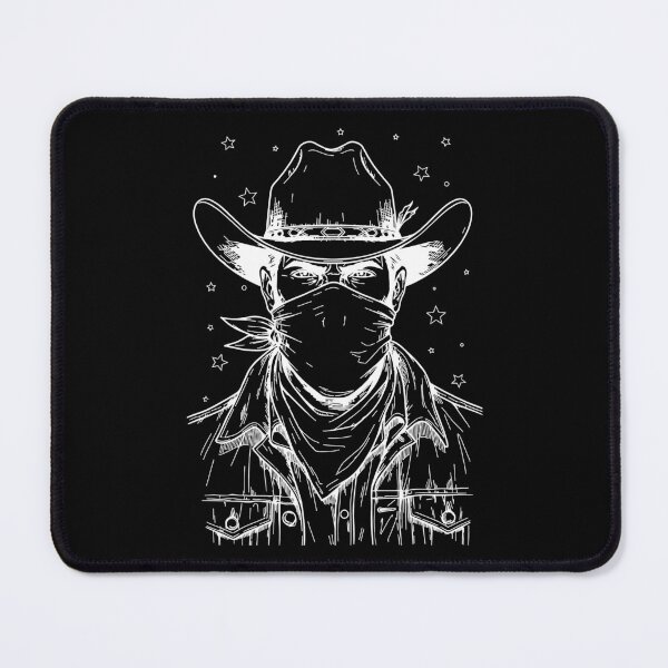 Item preview, Cowboy Portrait Line Art – Minimal Western designed and sold by franktact.