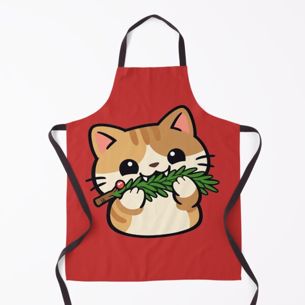 Item preview, Funny Christmas Cat Chewing the Tree | Cute Mischievous Holiday Cat designed and sold by Shtex.