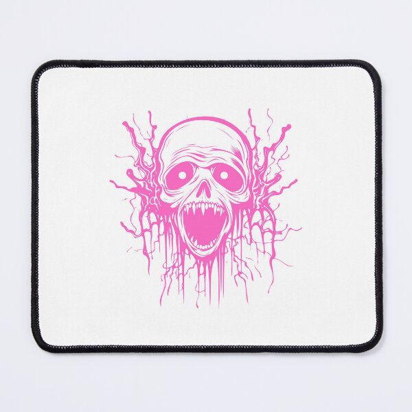 Item preview, Pink Melting Screaming Skull Horror Illustration designed and sold by Horrify.