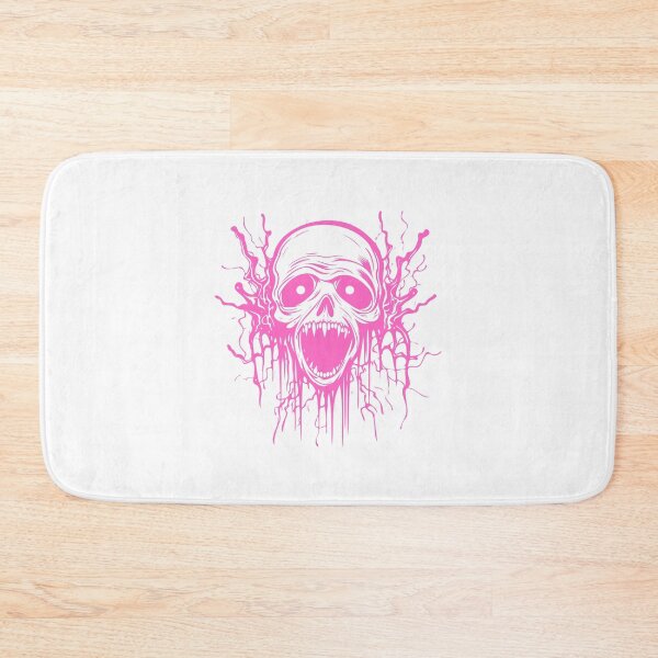 Item preview, Pink Melting Screaming Skull Horror Illustration designed and sold by Horrify.