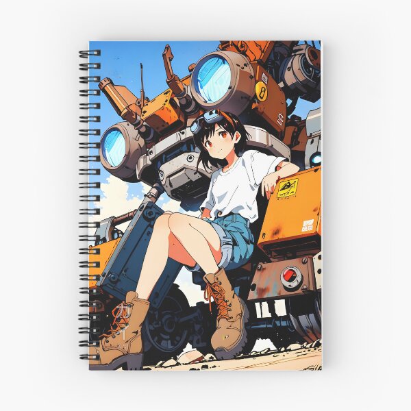 Item preview, KAI: Relaxed Industrial Mech Lean | Cute Dieselpunk Anime Girl designed and sold by Sytrics.