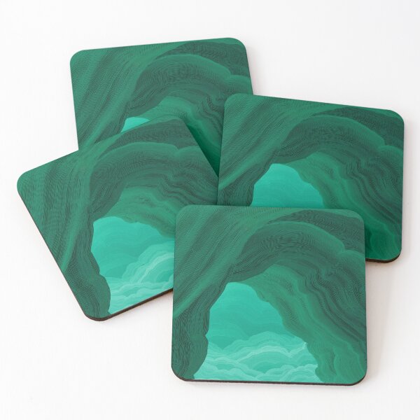 Item preview, Minimalist Green Ink Wuxia Landscape designed and sold by R&B Art and design.