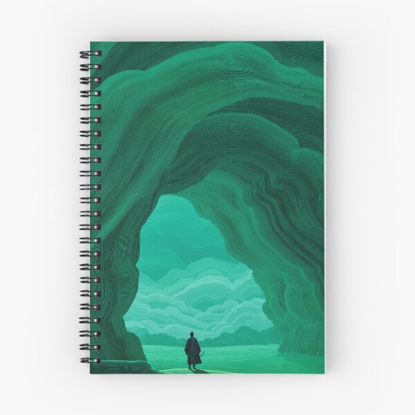Item preview, Minimalist Green Ink Wuxia Landscape designed and sold by R&B Art and design.