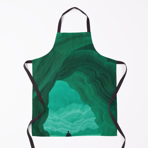 Item preview, Minimalist Green Ink Wuxia Landscape designed and sold by R&B Art and design.