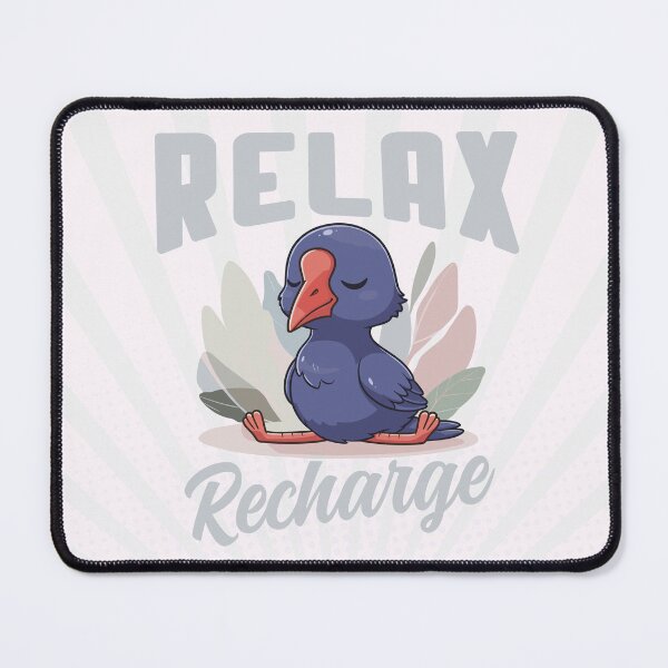Item preview, Relax & Recharge – Cute Pukeko Yoga designed and sold by MvuuStudio.