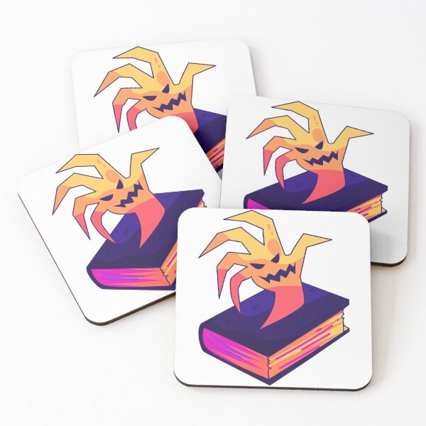 Item preview, Cute Halloween Monster Emerging from Magic Book designed and sold by Horrify.