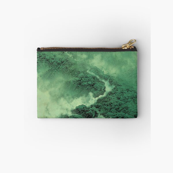 Item preview, Minimalist Green Ink Wuxia Landscape designed and sold by R&B Art and design.