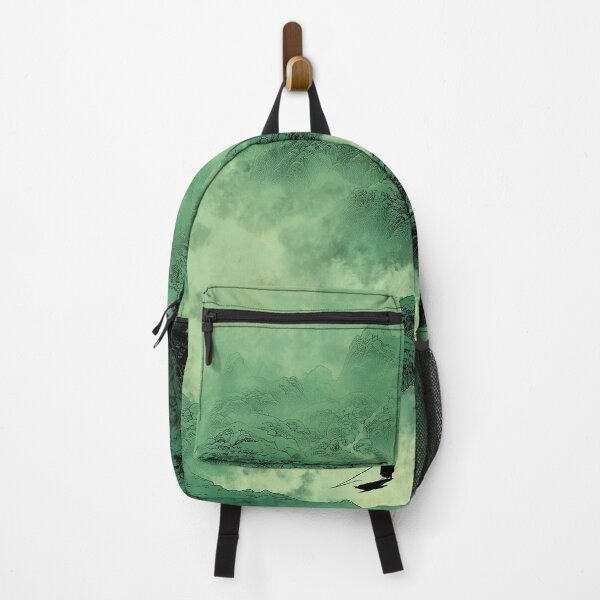 Item preview, Minimalist Green Ink Wuxia Landscape designed and sold by R&B Art and design.