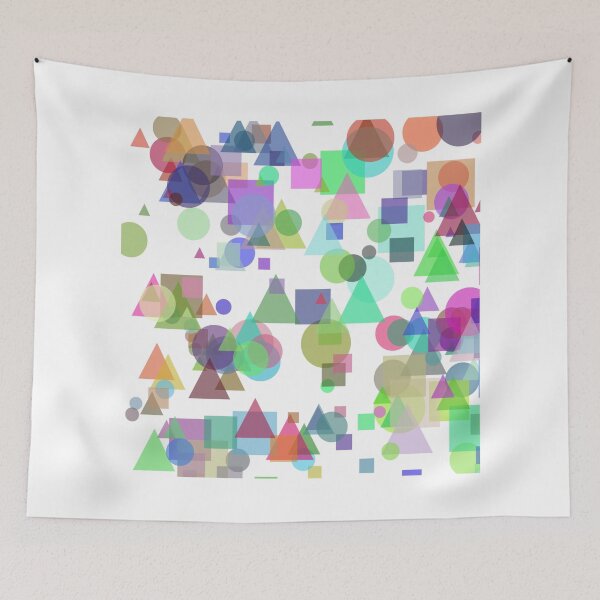 Item preview, Dynamic Arrangement of Translucent Shapes designed and sold by design2xstudio.