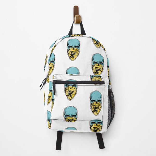 Item preview, Masked Skull with Yellow Bandana Street Art Design designed and sold by Horrify.