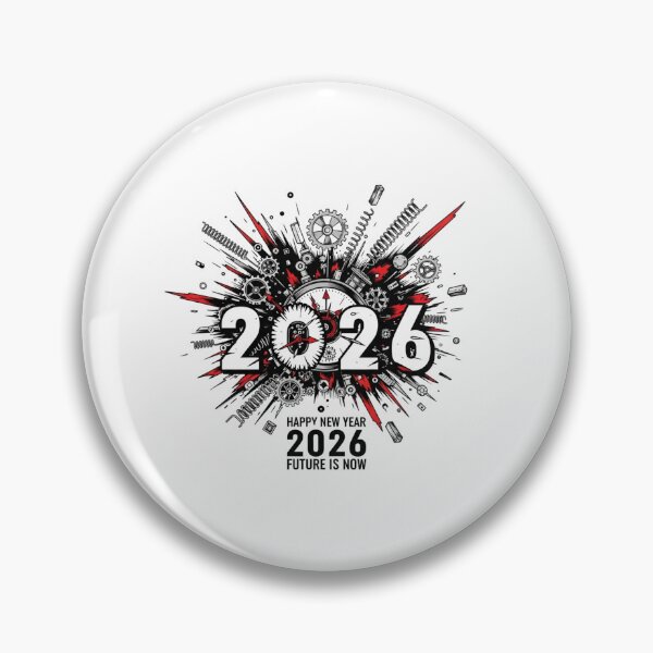 Item preview, Explosive Happy New Year 2026 Clockwork Design designed and sold by lojadpop.