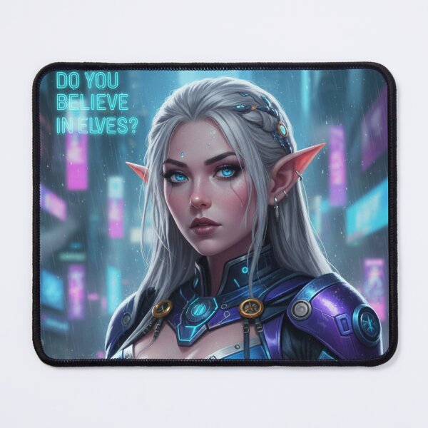 Item preview, Do You Believe in Elves? - Cyberpunk Elven Warrior designed and sold by Guryl Michal Designs.