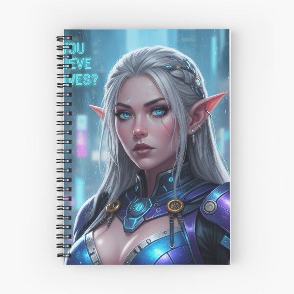 Item preview, Do You Believe in Elves? - Cyberpunk Elven Warrior designed and sold by Guryl Michal Designs.