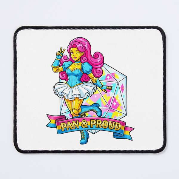 Item preview, Pan & Proud: Pansexual Pride D20 Diva designed and sold by SkinnyFlatWhite.