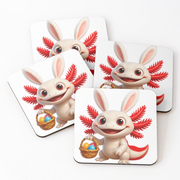 Item preview, Easter Albino Axolotl designed and sold by Sillytoe.