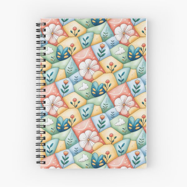 Item preview, Dopamine Style Floral Patchwork Design with Roses, Daisies, and Geometric Quilt Motifs designed and sold by SplashTastic.