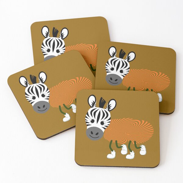 Item preview, Cute Zebra Illustration - Funny Animal Art Playful Safari Design. designed and sold by LunaPrintCo.