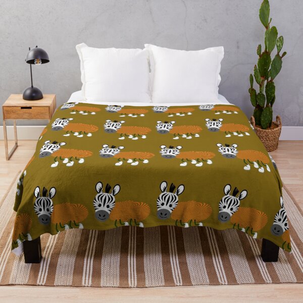 Item preview, Cute Zebra Illustration - Funny Animal Art Playful Safari Design. designed and sold by LunaPrintCo.