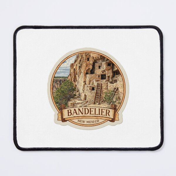 Item preview, Bandelier National Monument New Mexico Ancient Pueblo Cliff Dwellings Sticker designed and sold by Blurbean.