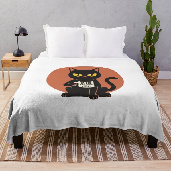 Item preview, Is He Dead Yet Sarcastic Cat Funny Mascot for Cat Lover designed and sold by chattsuede.