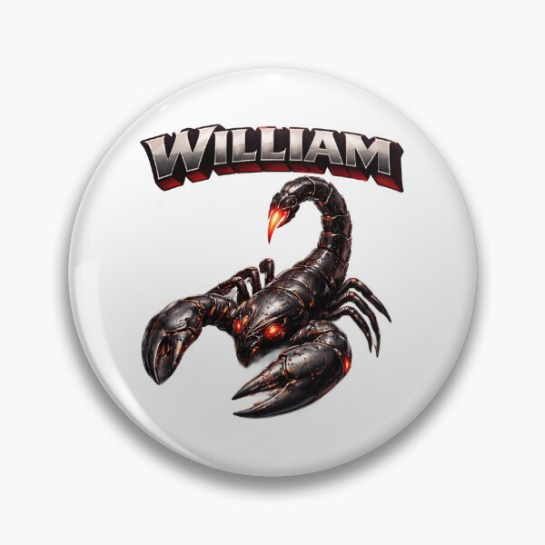 Item preview, William Scorpio – Zodiac Shadow Power Fantasy Name Art designed and sold by AlexLineArt.