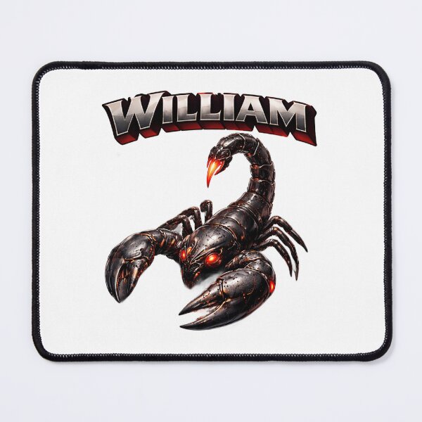 Item preview, William Scorpio – Zodiac Shadow Power Fantasy Name Art designed and sold by AlexLineArt.