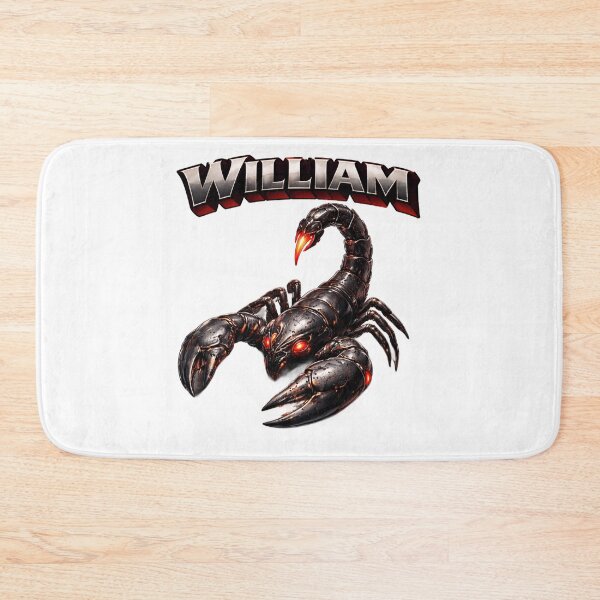 Item preview, William Scorpio – Zodiac Shadow Power Fantasy Name Art designed and sold by AlexLineArt.