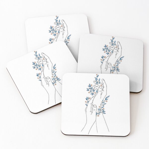 Item preview, Hands embraced by flowers designed and sold by snoWorkshop.