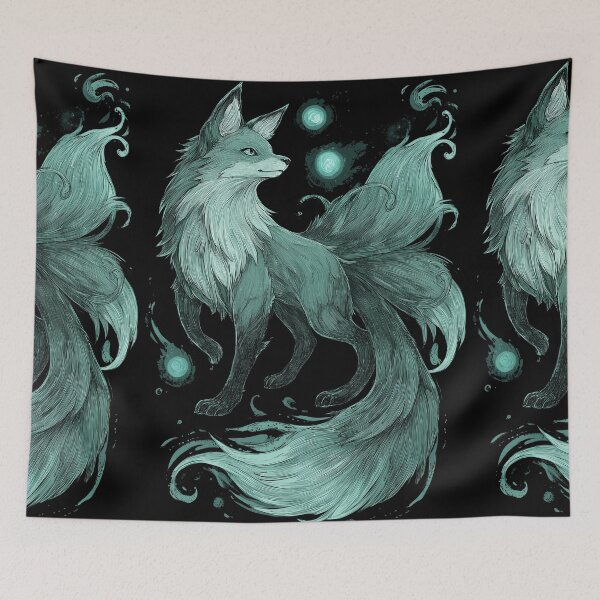 Item preview, Intense Sapphire Nine Tailed Fox Spirit designed and sold by Piotrek0001.