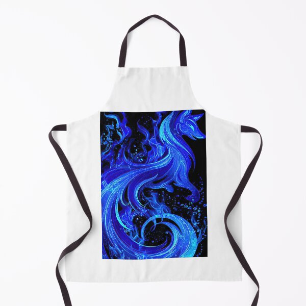 Item preview, Elegant Cyan Fox Silhouette in Blue Flame designed and sold by Piotrek0001.