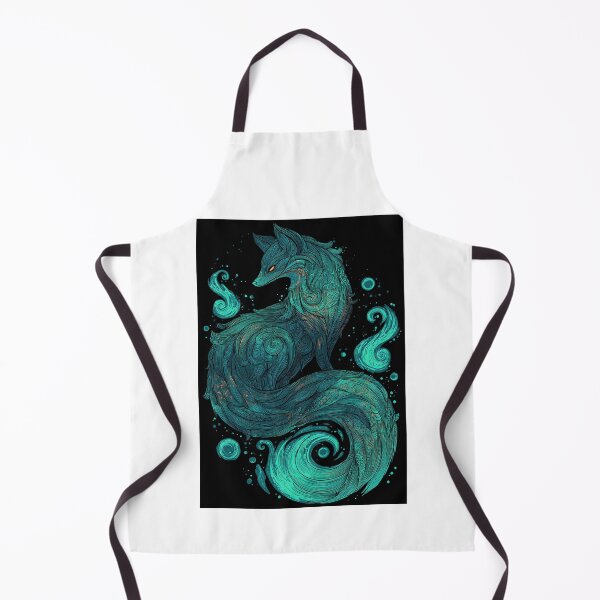 Item preview, Mystic Fox Head with Gold and Blue Planets designed and sold by Piotrek0001.
