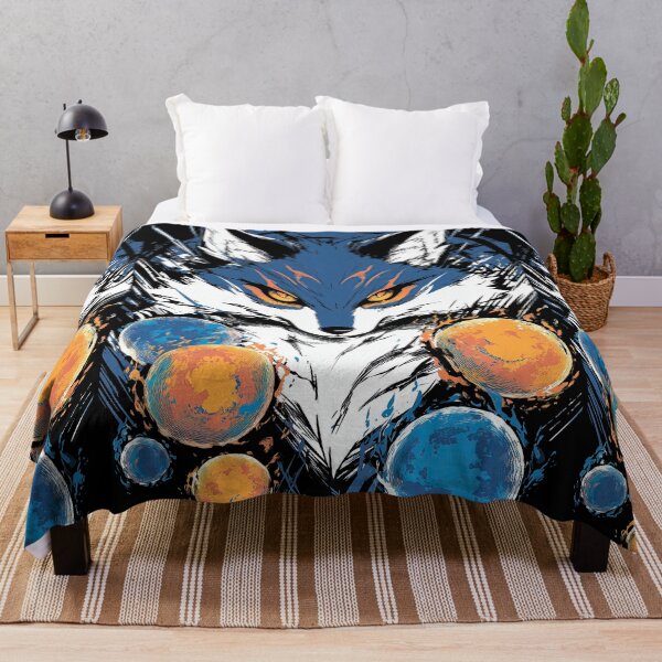 Item preview, Swirling Cobalt Magic Fox Spirit Abstract designed and sold by Piotrek0001.