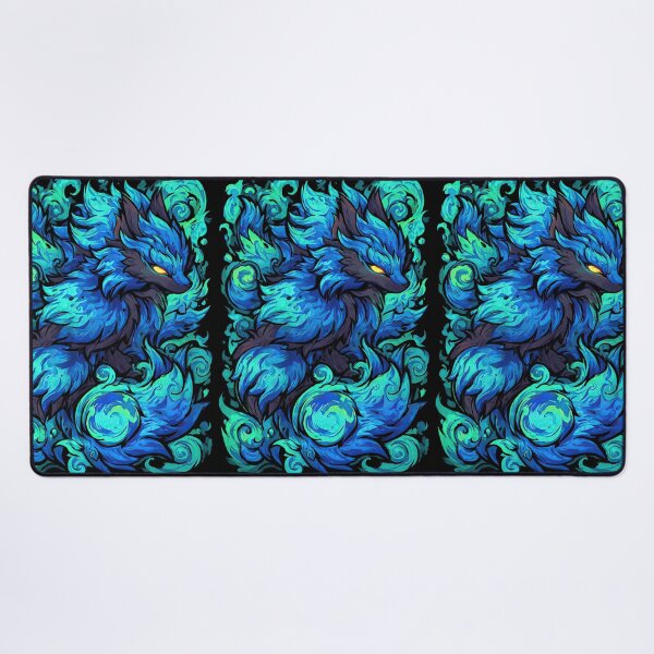 Item preview, Dark Teal Shadow Kitsune Graphic Design designed and sold by Piotrek0001.