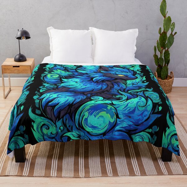 Item preview, Dark Teal Shadow Kitsune Graphic Design designed and sold by Piotrek0001.