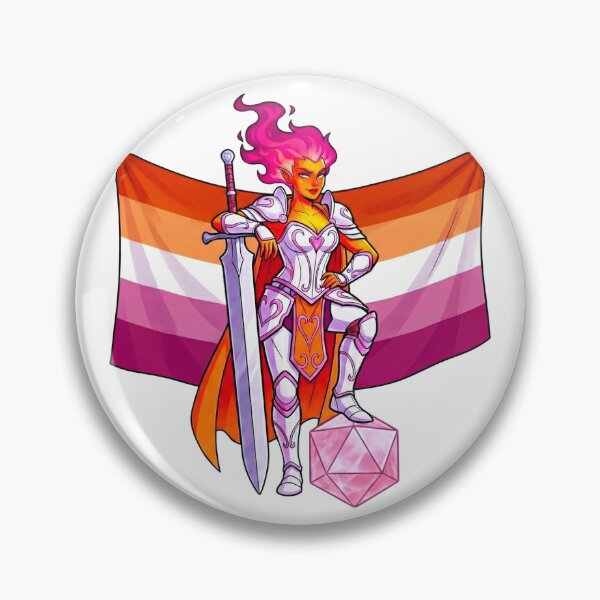 Item preview, Lesbian Pride: Genasi Fighter Dice Diva designed and sold by SkinnyFlatWhite.